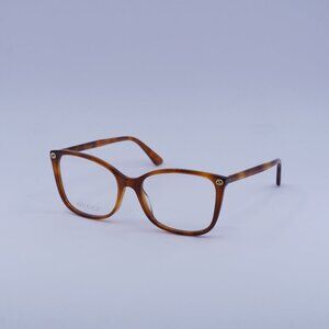 Gucci GG0026O 006 Eyeglasses Light Havana 53mm Cat Eye Frame